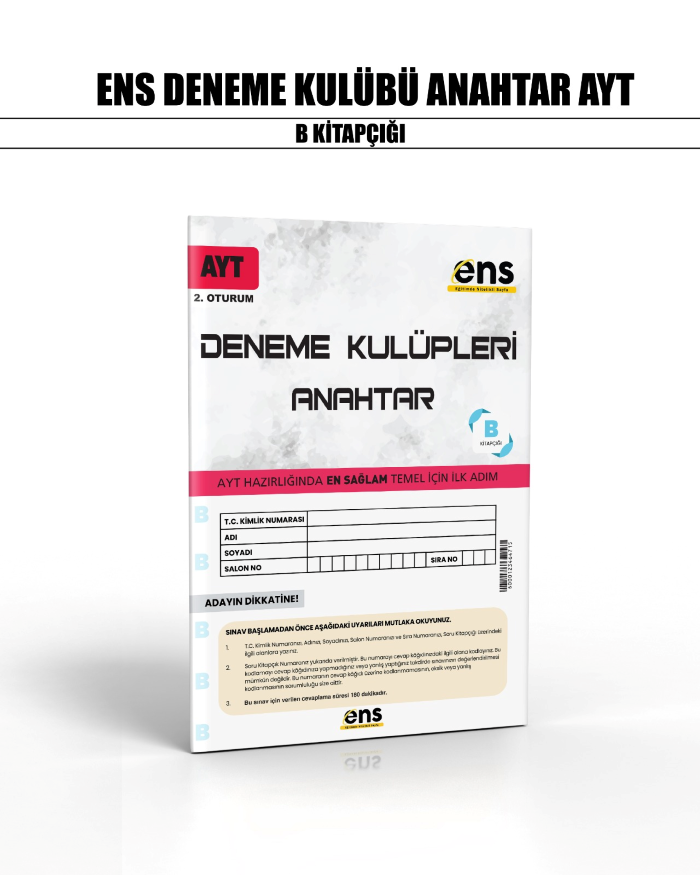 ENS YKS AYT ANAHTAR DENEME KULÜBÜ 1-B - 2024-25